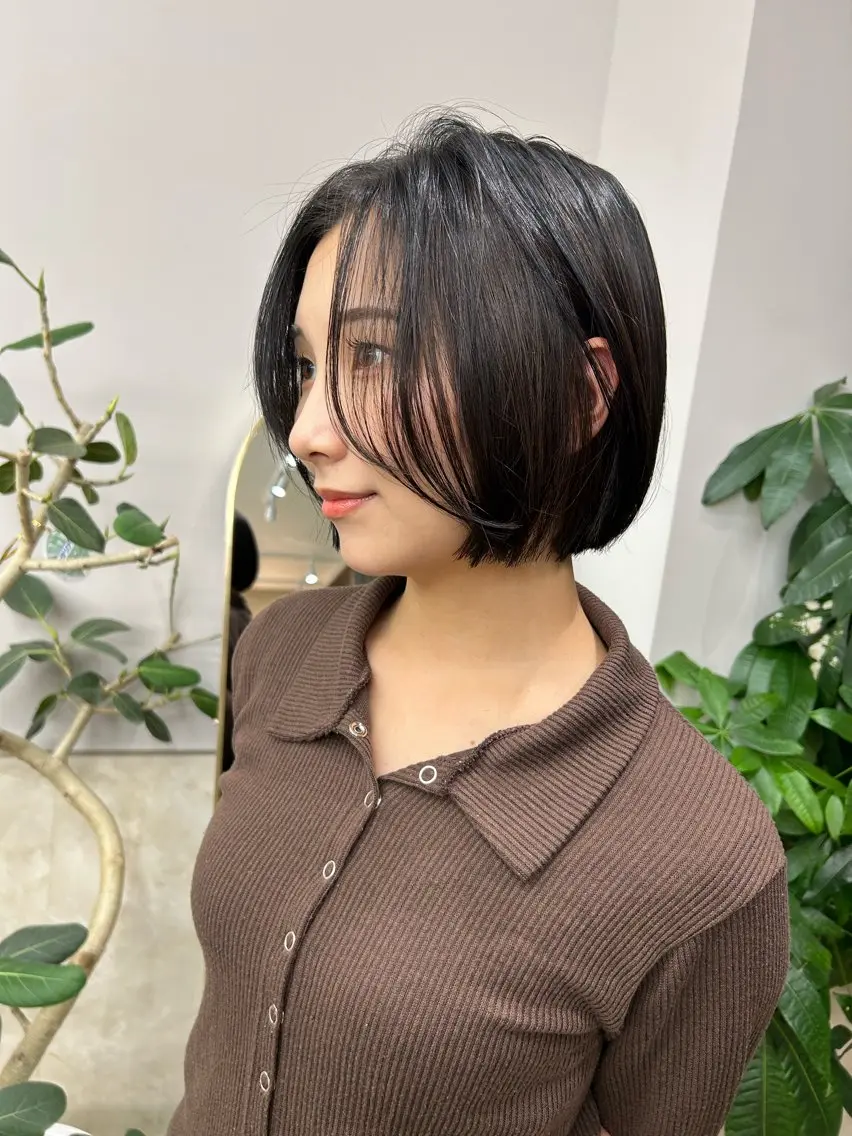 ミディアム ボブ 韓国風ヘア 松本 雄嗣のヘアスタイル