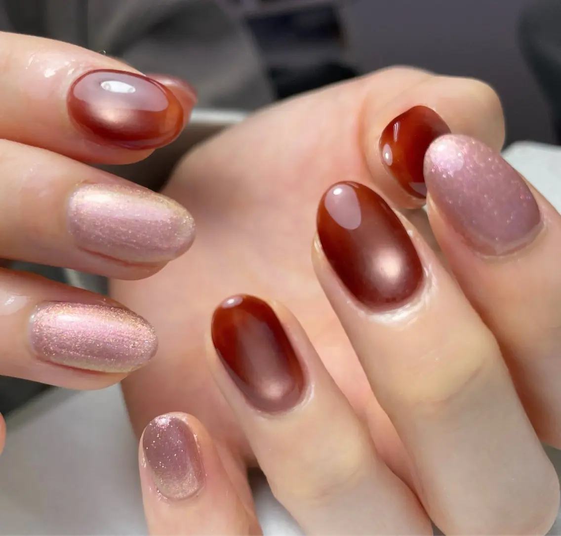 ネイル チークネイル 長さ出し フレンチネイル ジェルネイル ガーリー 中野駅から2分 MEO NAILのネイルデザイン