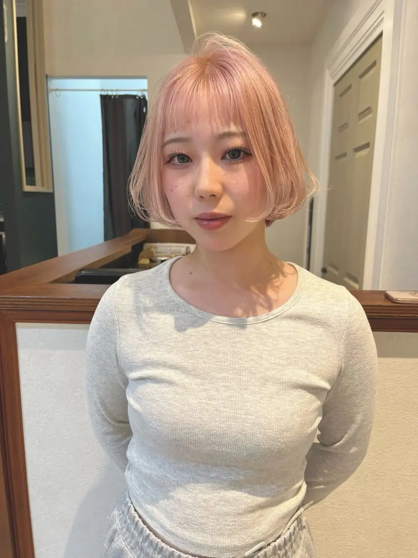 ショート カット ヘアカラー トリートメント keshiki🦋 Nanaのヘアスタイル