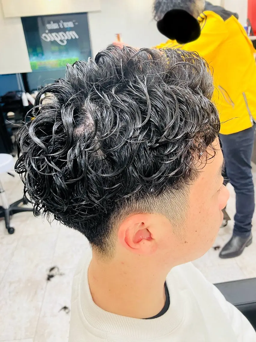 パーマ メンズ カット パーマ メンズ特化/パーマ/ フェードWATARUのヘアスタイル