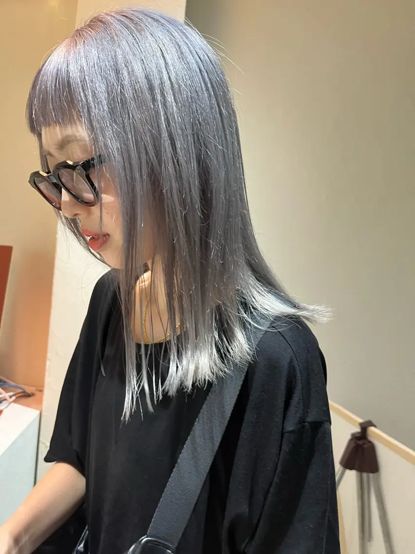 ミディアム カラー ヘアカラー トリートメント ハイトーンカラー🩵 耳ツボジュエリー👂のその他イメージ