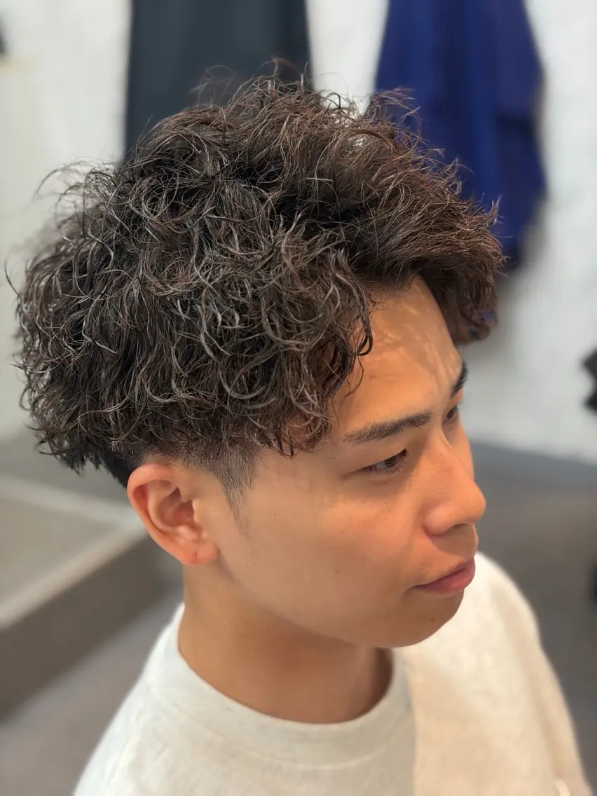 パーマ メンズ カット パーマ 大人メンズ/パーマ/ WATARUのヘアスタイル