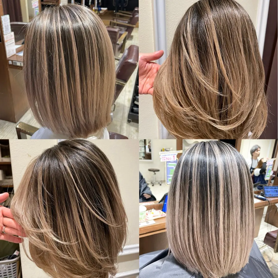ミディアム カラー カット ヘアカラー トリートメント 海外レイヤー/ レイヤーカット/和田のヘアスタイル