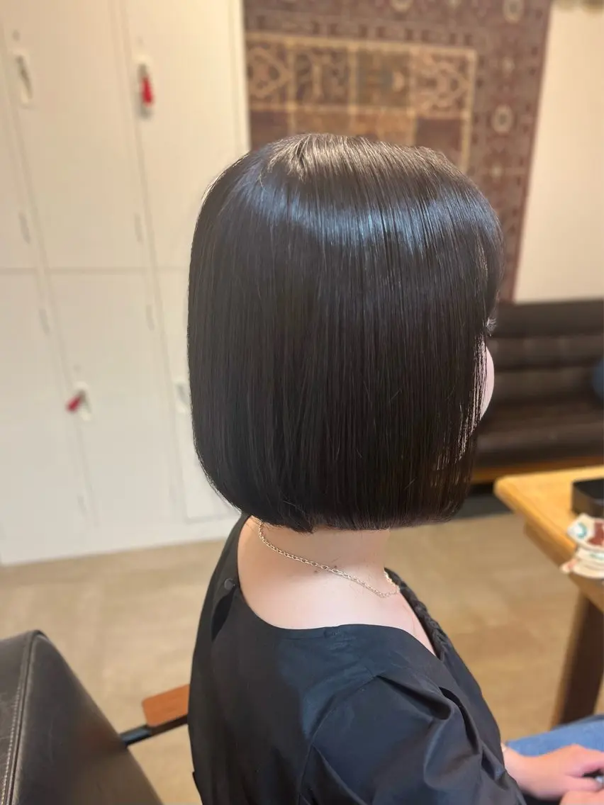 ✨期間限定✨ カット+やわらかコラーゲン縮毛矯正+超音波ハホニコトリートメントの写真