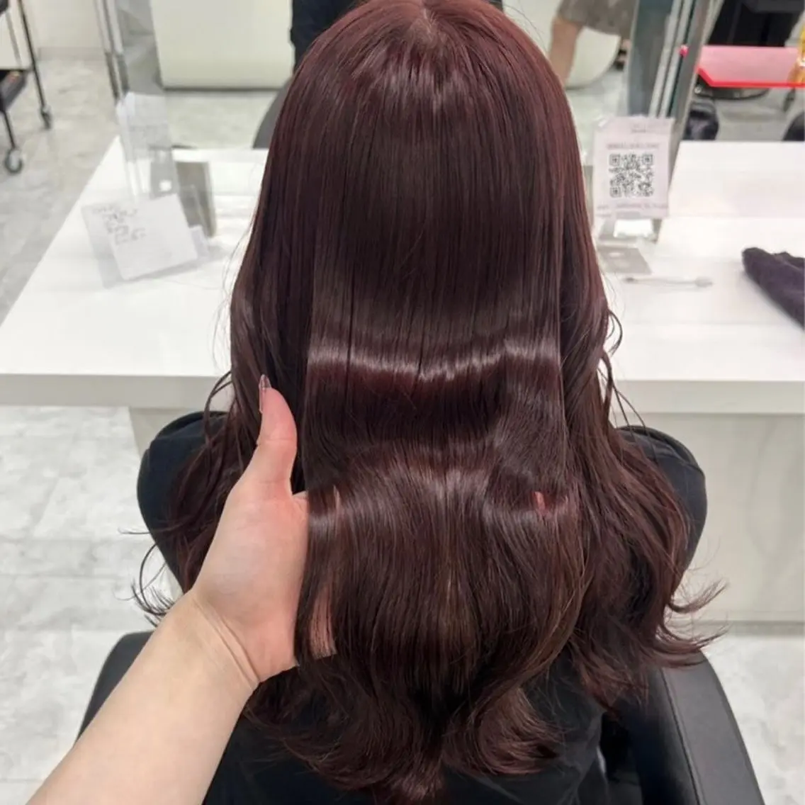 セミロング カラー ケアカラー 似合わせstyle ❤︎misaki❤︎のヘアスタイル