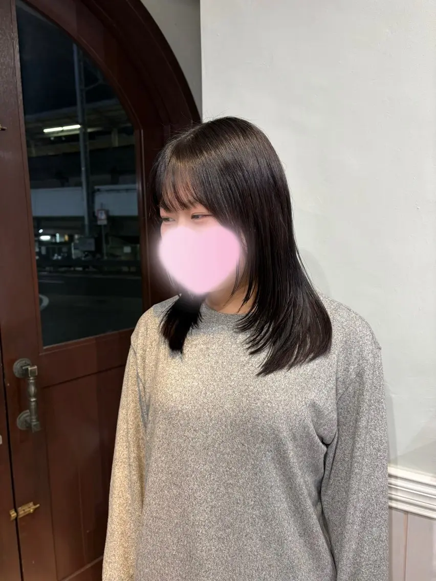 ミディアム レイヤーカット Lidee kanonのヘアスタイル