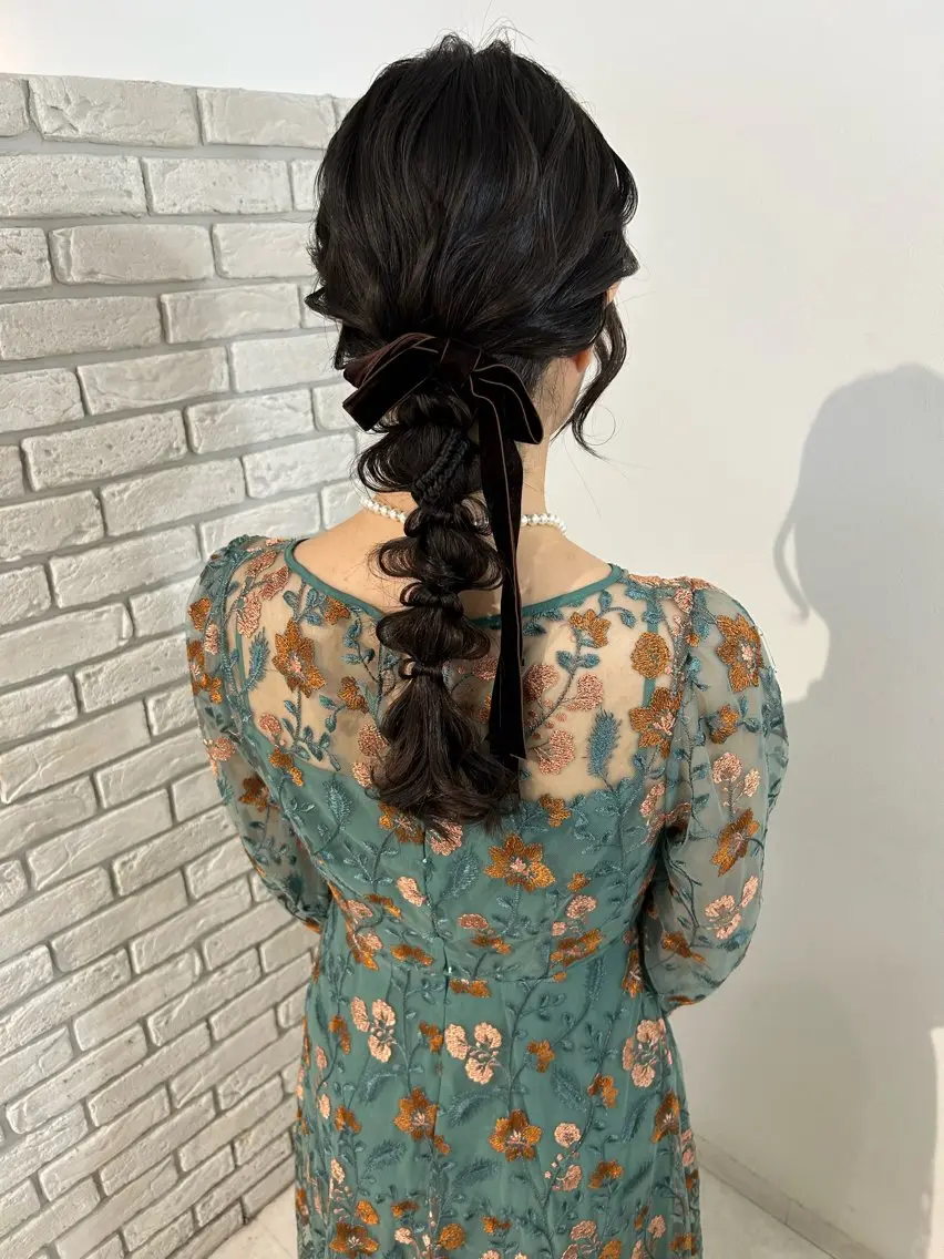 ヘアアレンジ 結婚式・ブライダル 奥出 祐菜のマツエク・マツパデザイン