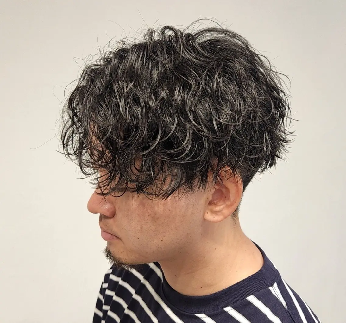 ショート パーマ メンズ 【イケメン風パーマ】 SHOFYのヘアスタイル