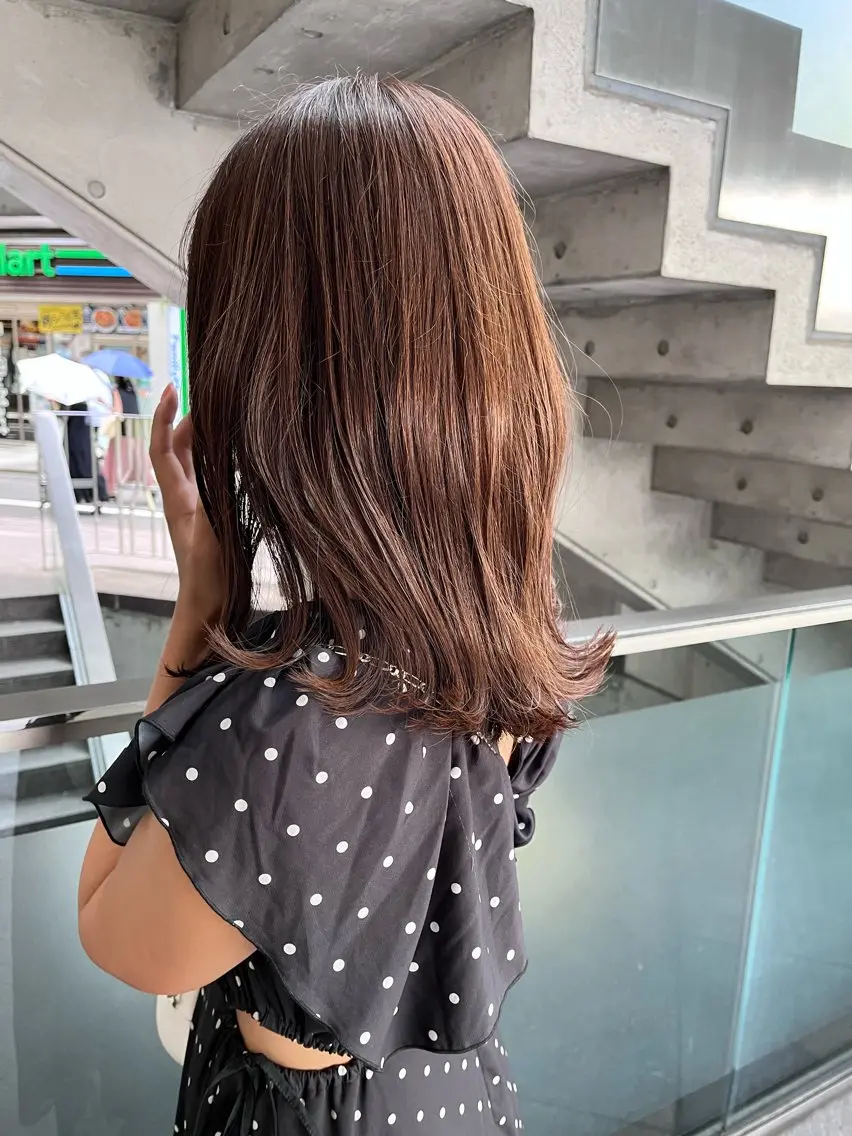 カット+フルカラー+3stepトリートメント【ウルフ/顔まわりレイヤー/ボブ/ショート/オリーブ/ピンク/ボルドー】の写真