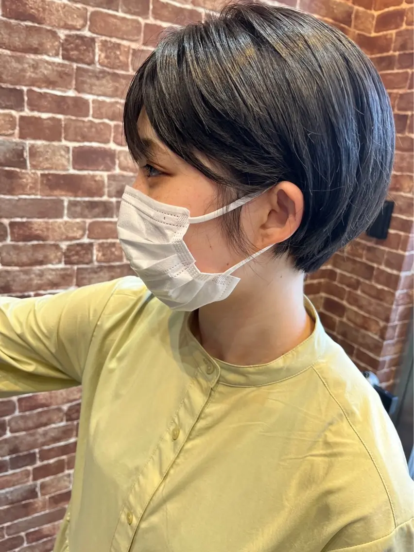 ショート カラー メンズ 久木原 ゆりのヘアスタイル
