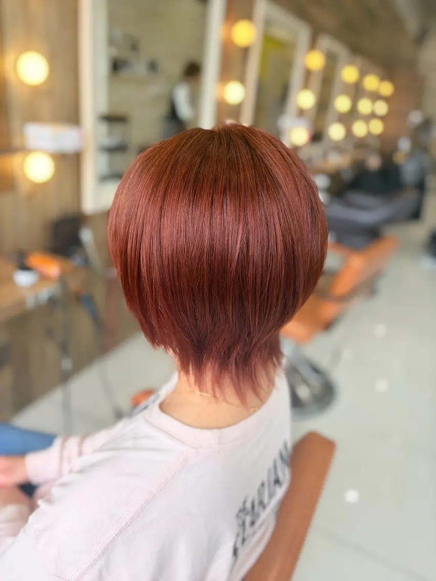 ショート カラー カット ヘアカラー メンズパーマ/ウルフ /似合わせカット滉一のヘアスタイル