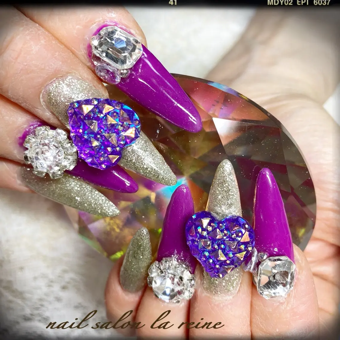 ネイル アートネイル スカルプネイル nail salon la reineのネイルデザイン