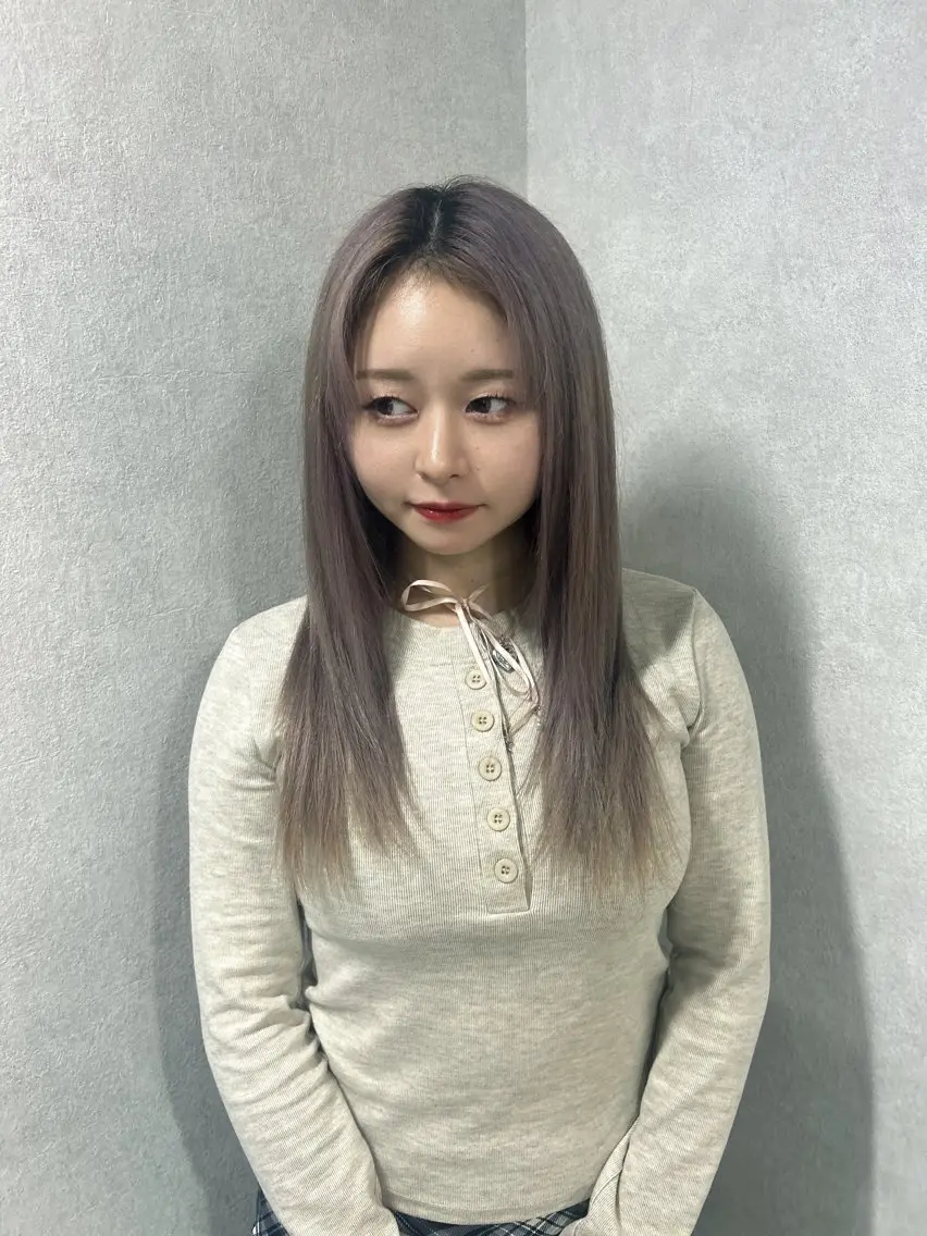 ロング レイヤーカット 似合わせカット ワンホンヘア/ 透明感カラー/ゆうとのヘアスタイル