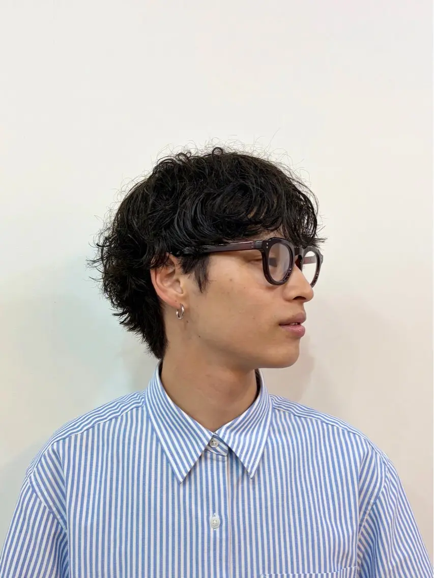メンズ ヘアカラー 🍒tsukimi .SUI🍒艶カラーのヘアスタイル