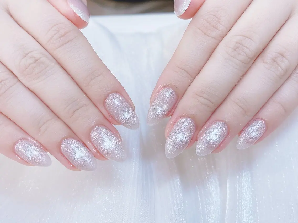 ネイル チークネイル 成人式 フレンチネイル グラデーション 氷ネイル・うるうるネイル ハンドネイル DUO MI nail salonのネイルデザイン
