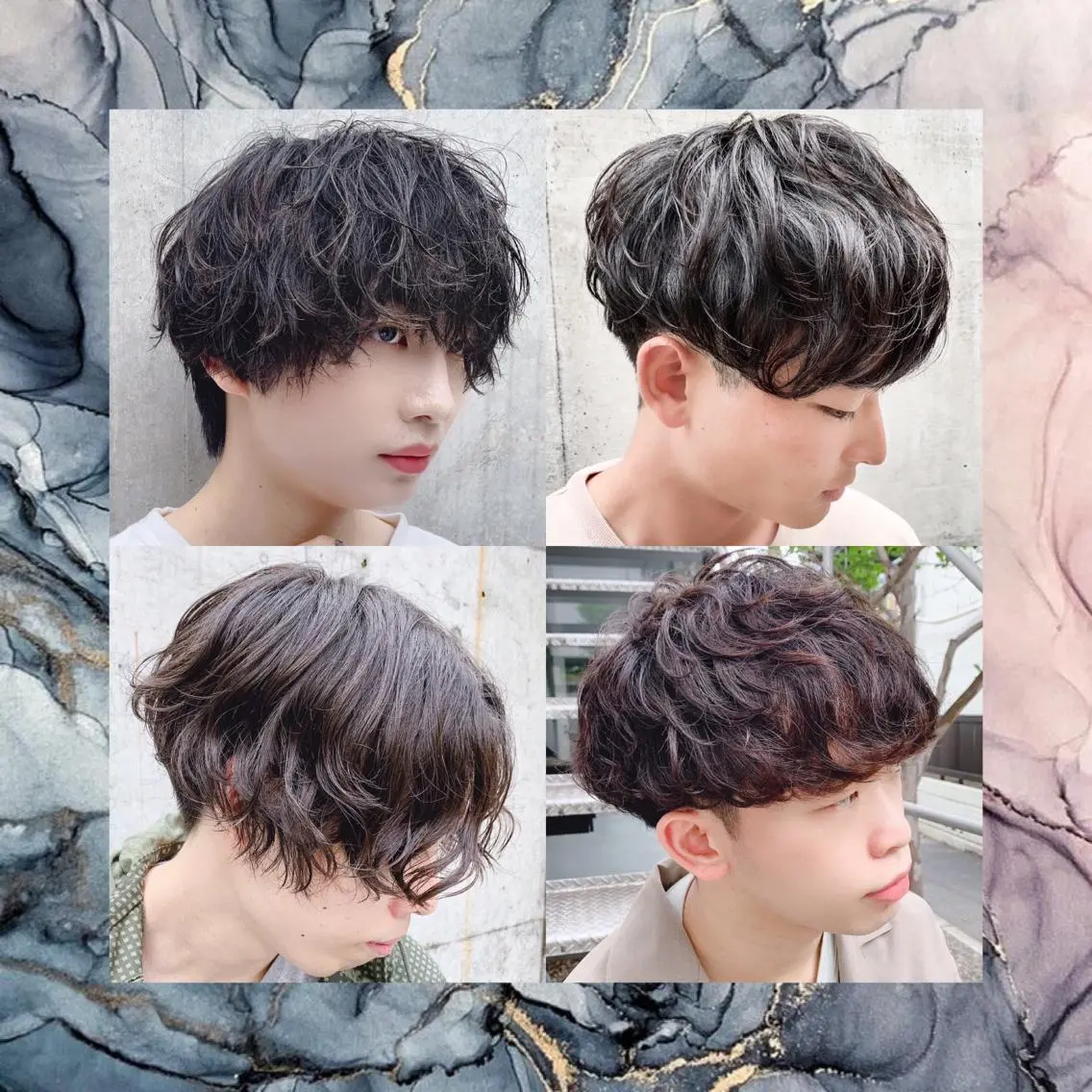 ショート パーマ ヘアアレンジ メンズ カット パーマ トリートメント メンズスタイル ly本厚木のヘアスタイル