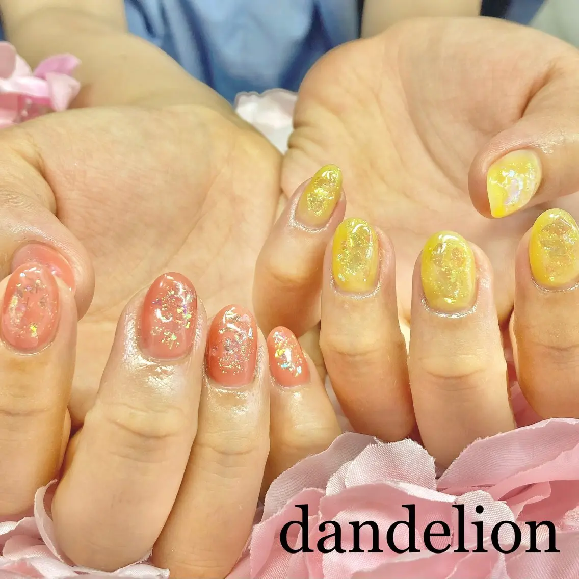 ネイル ハンドネイル ハンドケア dandelion ダンデライオンのネイルデザイン