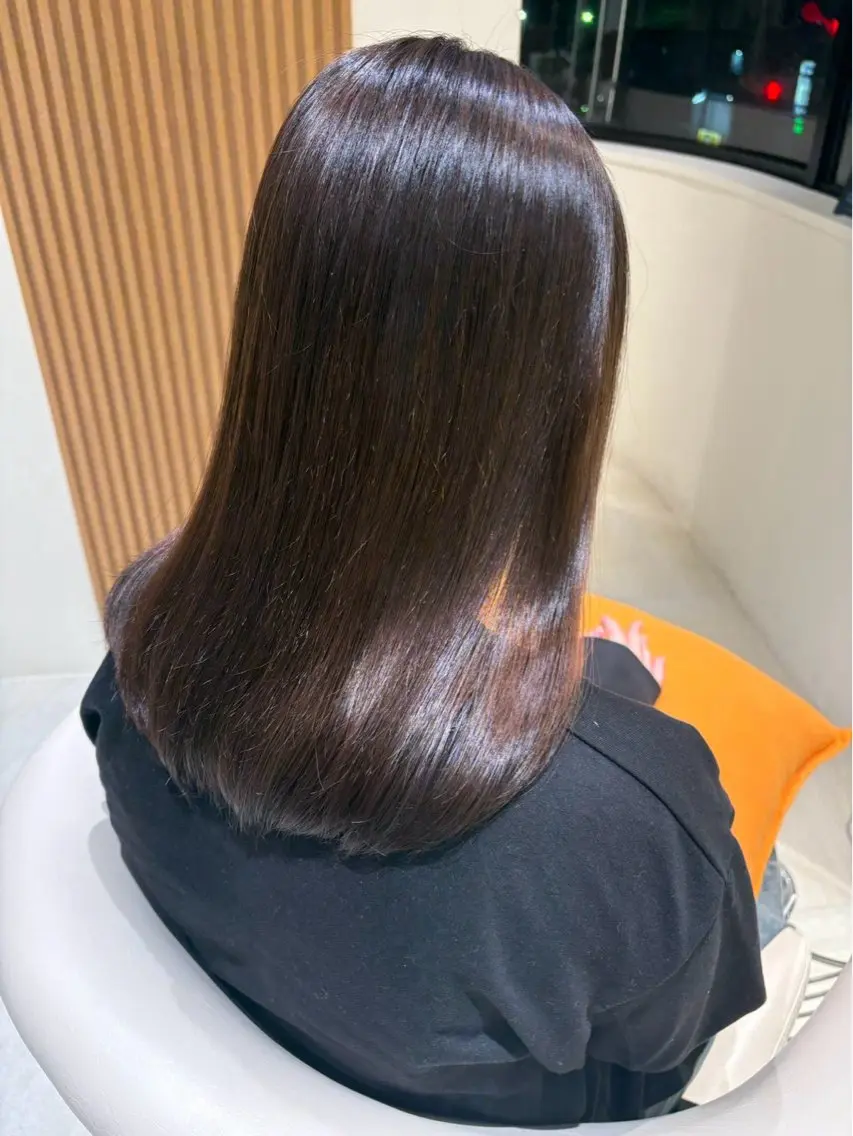 ミディアム トリートメント ヘアカラー ⭐️サトウミク⭐️/ 本厚木/透明感カラーのヘアスタイル