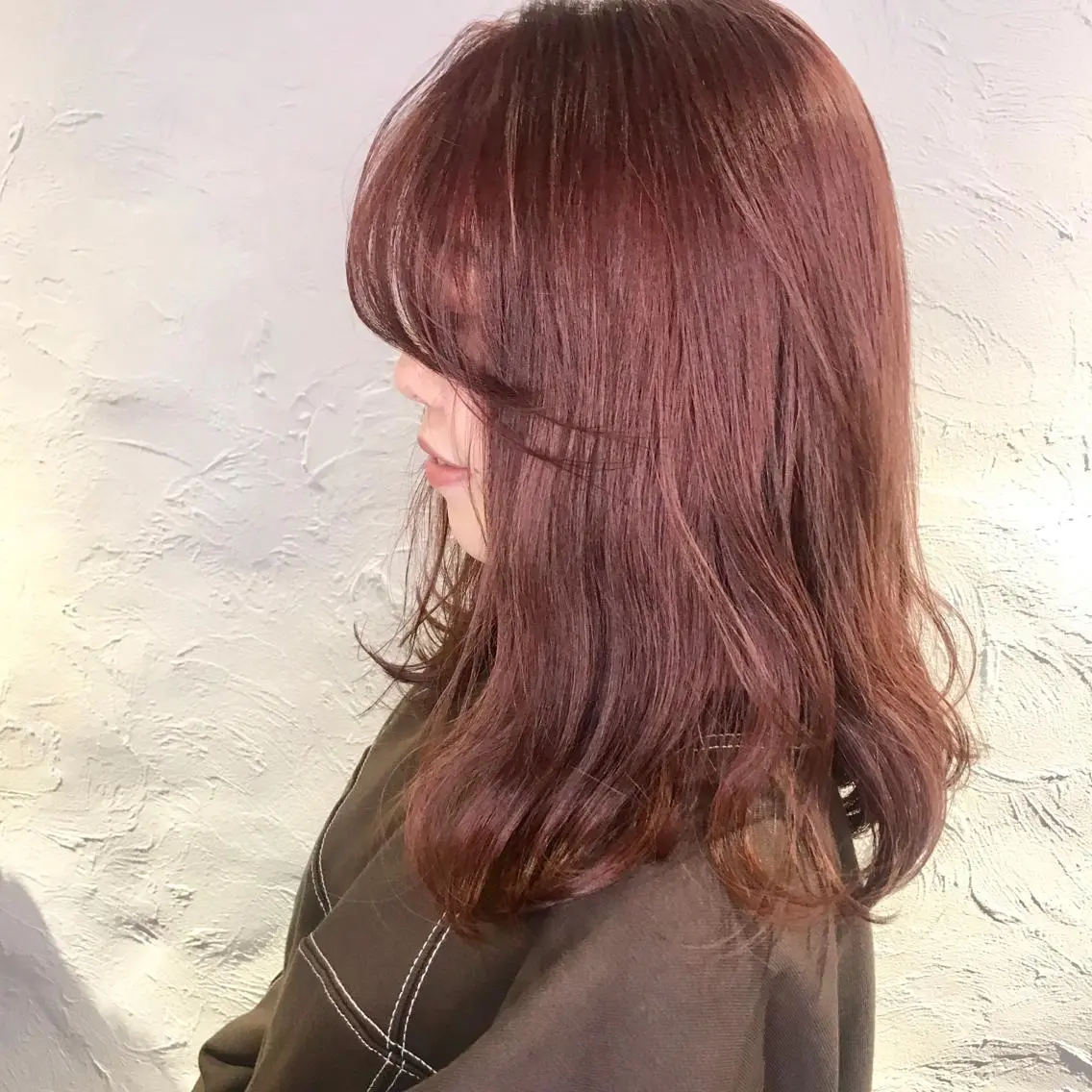 ミディアム カラー 上品韓国ヘア レイヤー/ayaのヘアスタイル