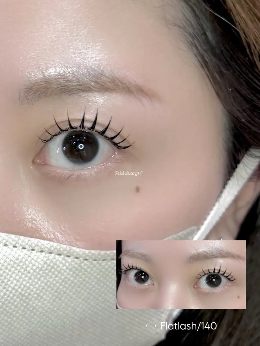 マツエク・マツパ フラットラッシュ マツエク Eyelash 💫大阪福島のマツエク・マツパデザイン