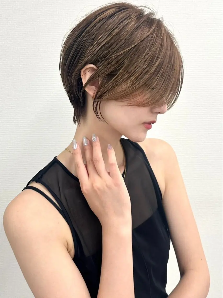 ショート ショートヘア 縮毛矯正 岐阜オーナー kentaのヘアスタイル