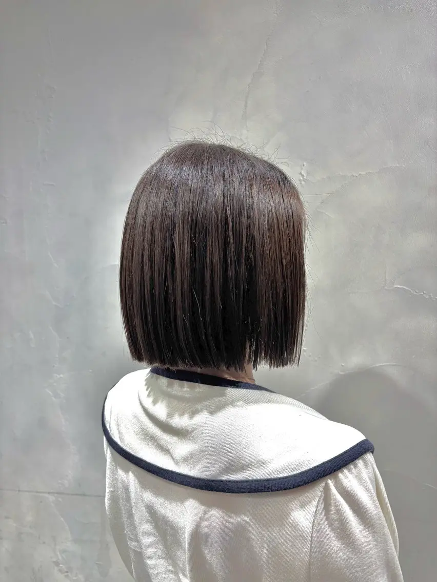 ショート トリートメント たなかあゆ✨ ワンレンボブ渋谷のヘアスタイル