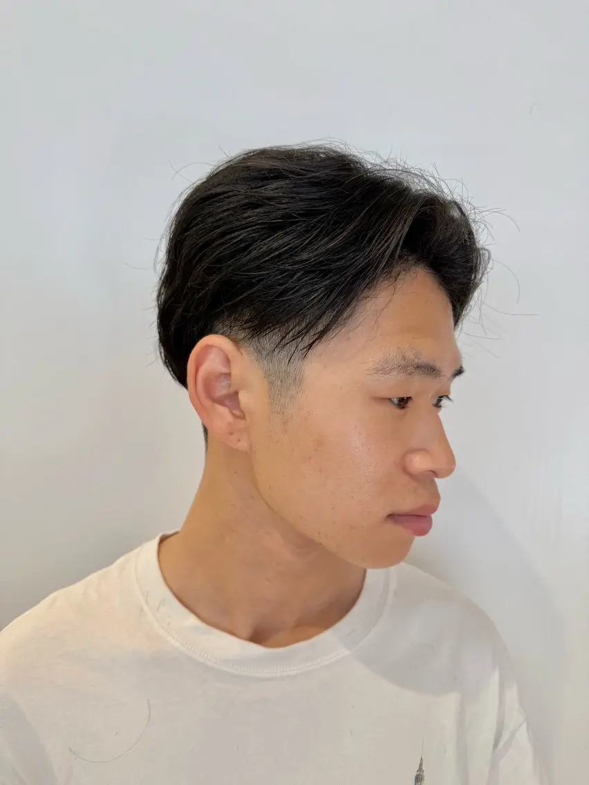 ショート メンズ センターパート カット 💈メンズ特化💈 河合智也のヘアスタイル