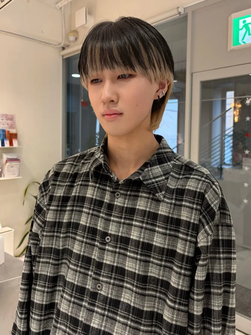 ショート カラー メンズ カット ヘアカラー 浅野 匠のヘアスタイル
