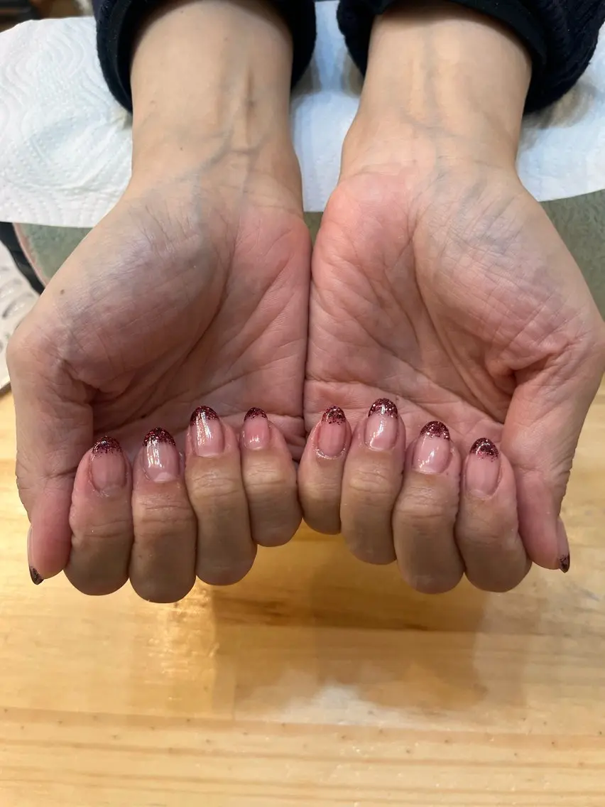 ネイル グラデーション ラメ(グリッター) ラメグラデーション nailAlaia 妙典店 アイリのネイルデザイン