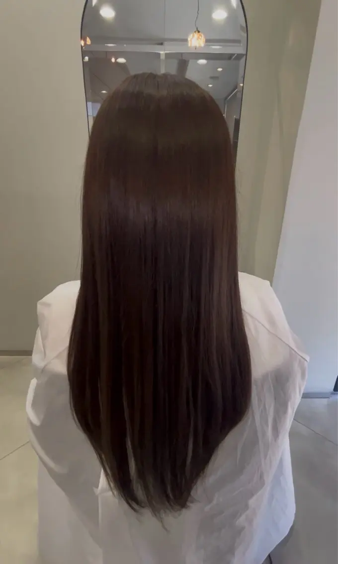 カラー ベージュカラー ミント ミントベージュ ヘアカラー TESS アユミのヘアスタイル