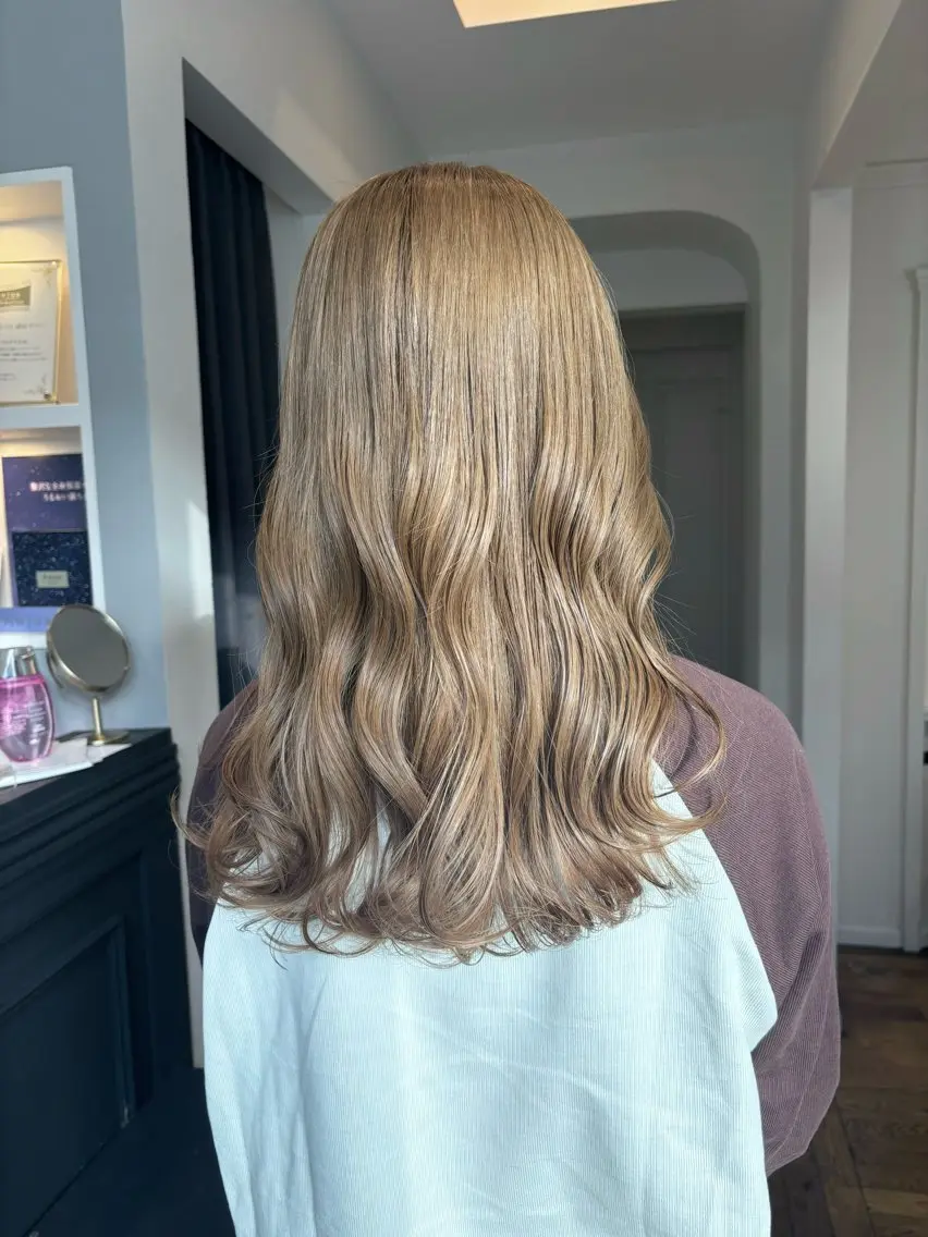 セミロング カラー 似合わせhair🎀 Manaのヘアスタイル