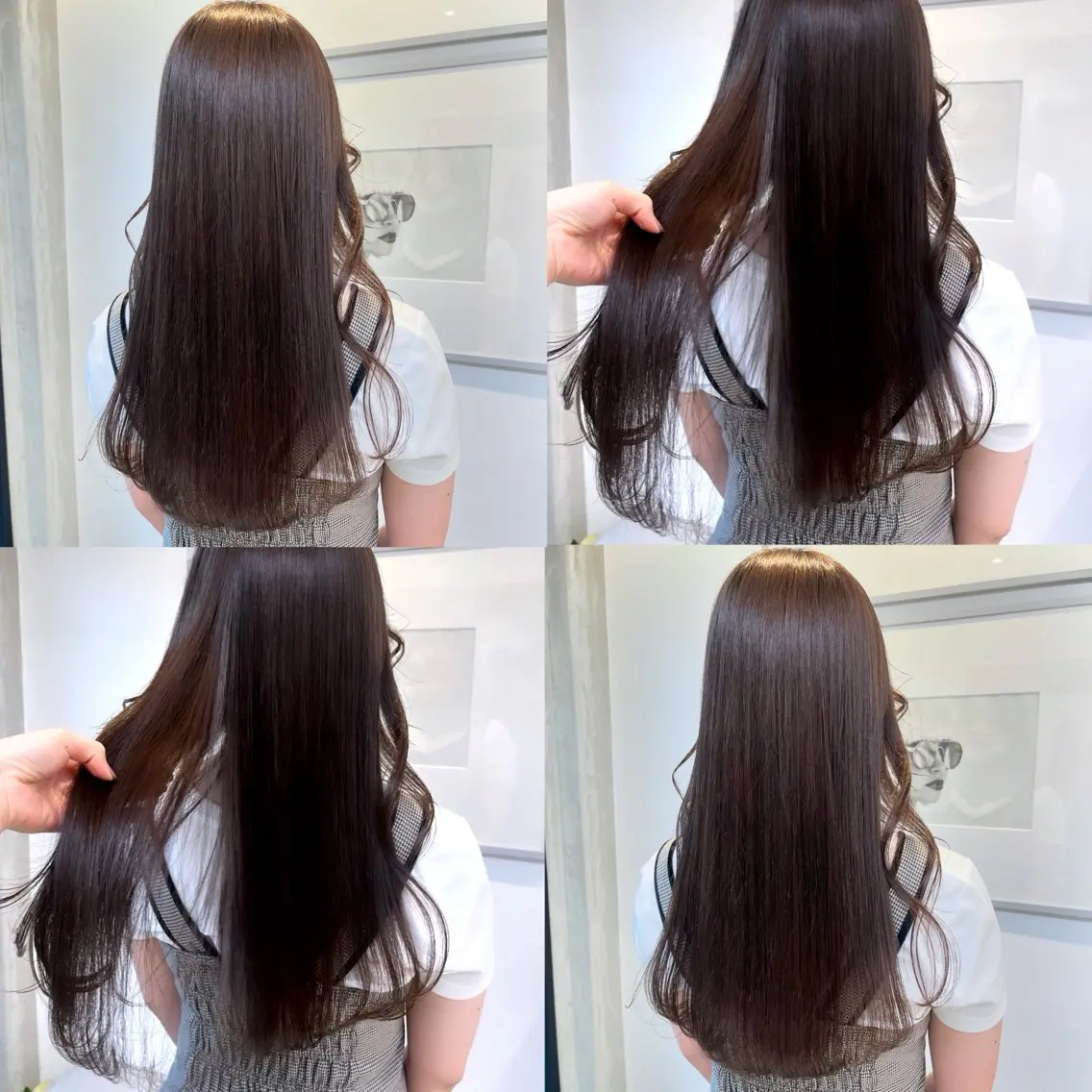 セミロング カラー ブラウンカラー 透明感カラー グレージュ シアーブラウン ヘアカラー トリートメント ヘッドスパ ヘアセット カジュアルを女っぽく 𝗮𝘆𝗮𝗰𝗼のヘアスタイル