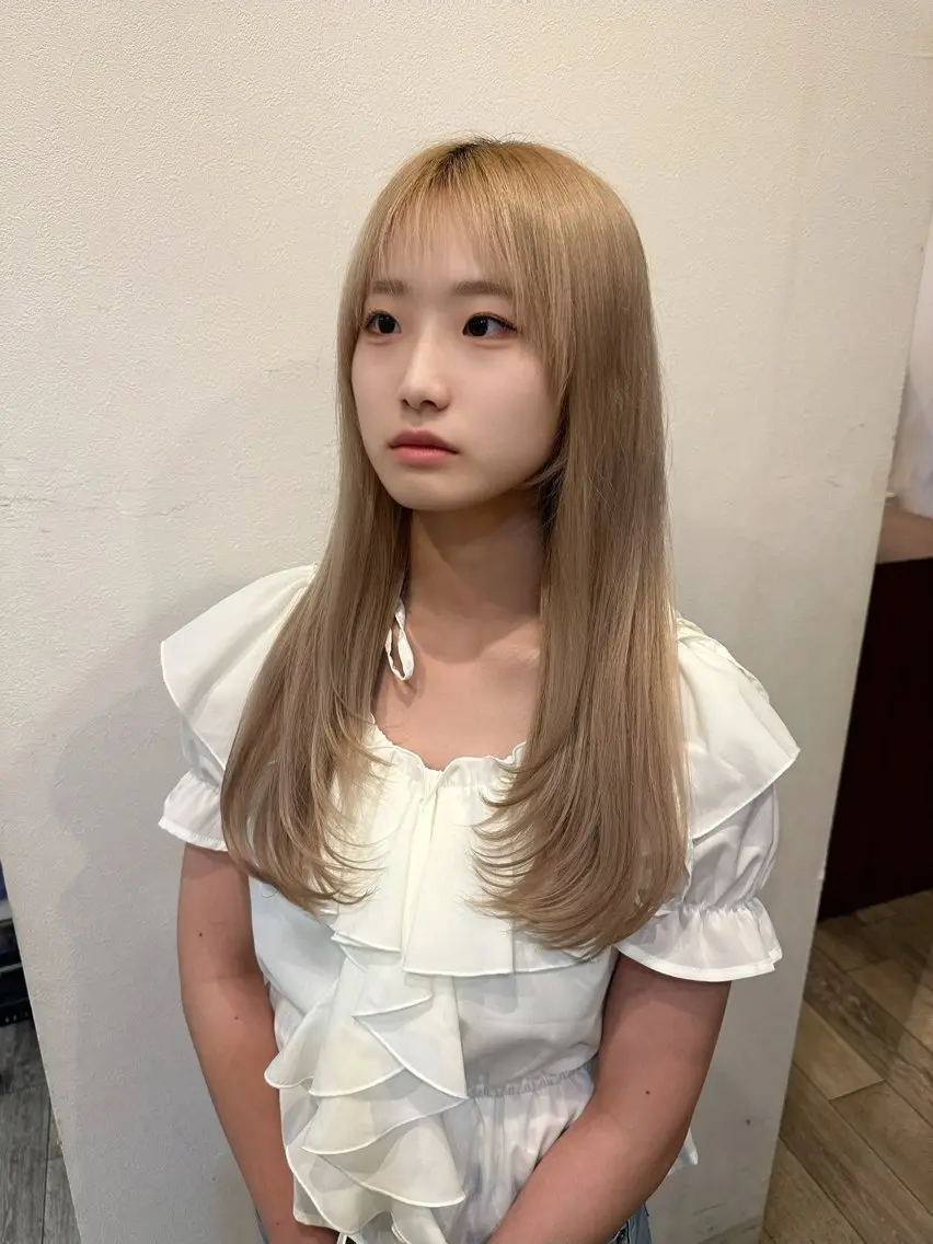 ロング レイヤーカット 北村 勇樹のヘアスタイル