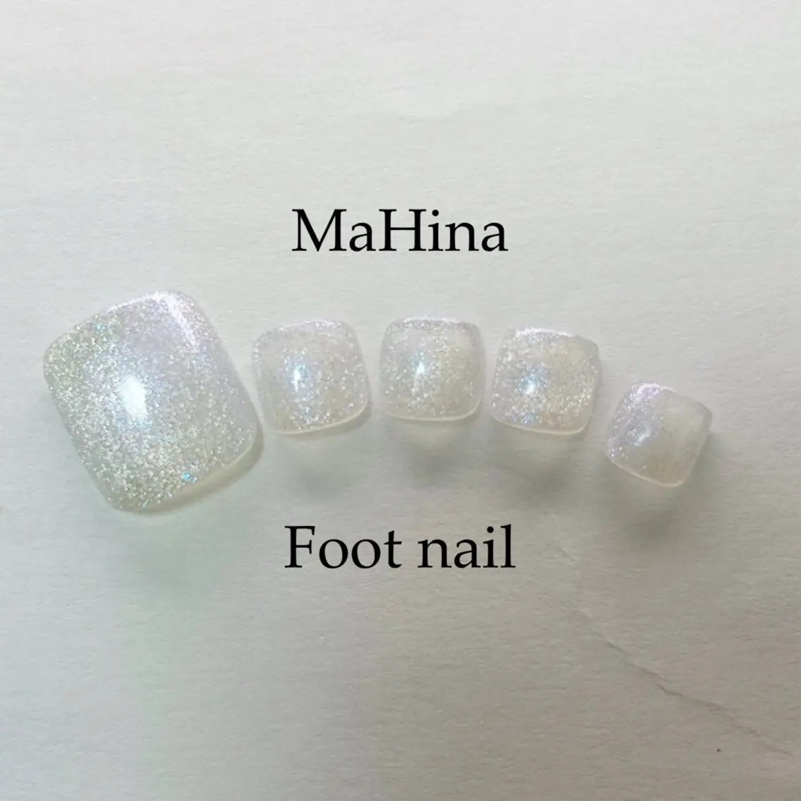 ネイル フットネイル ジェルネイル キラキラネイル ラメ(グリッター) ワンカラーネイル フットネイル Le Vernis MaHina・まひなのネイルデザイン