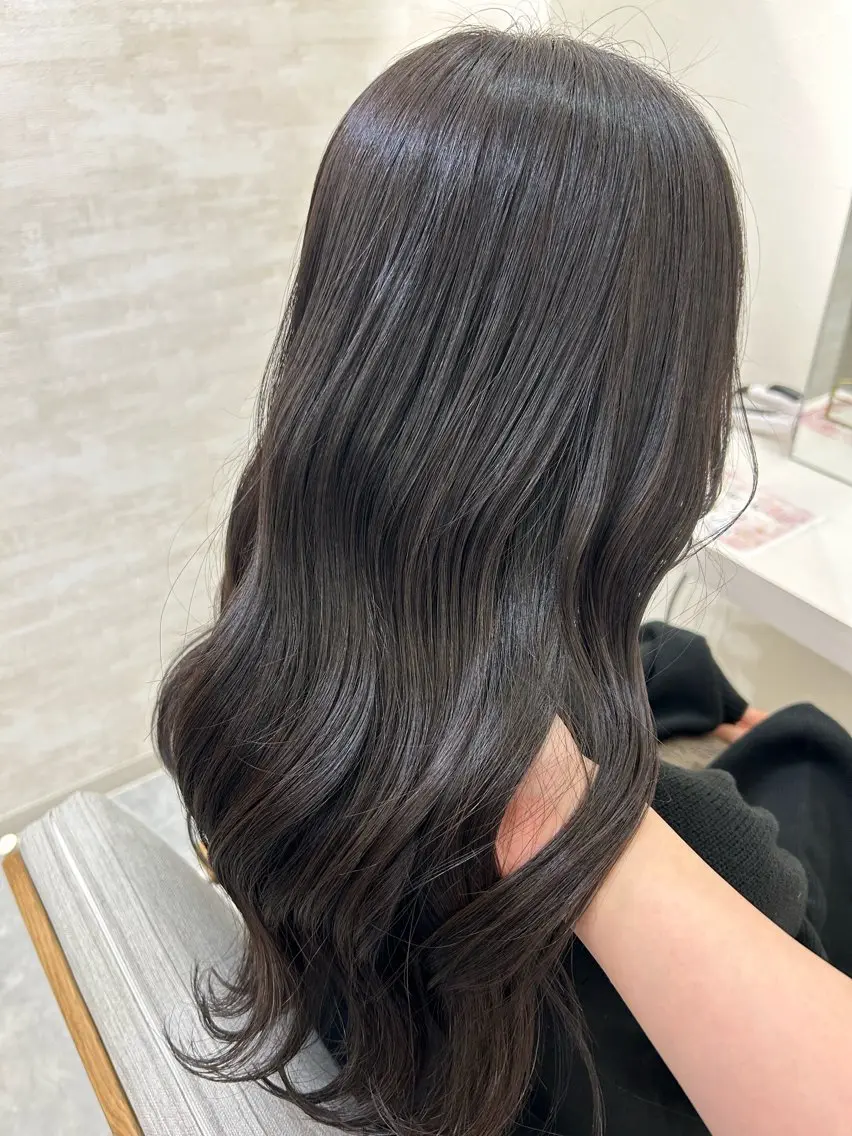 セミロング カラー ヘアアレンジ カット ヘアカラー トリートメント 髪質改善&艶感カラー 🪄岡井美結のヘアスタイル
