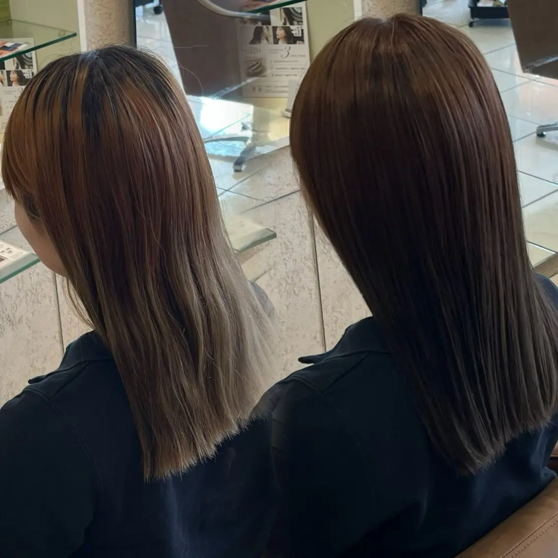ミディアム カラー カット ヘアカラー トリートメント 🫧透明感 ×艶🫧 吉田 陽菜のヘアスタイル
