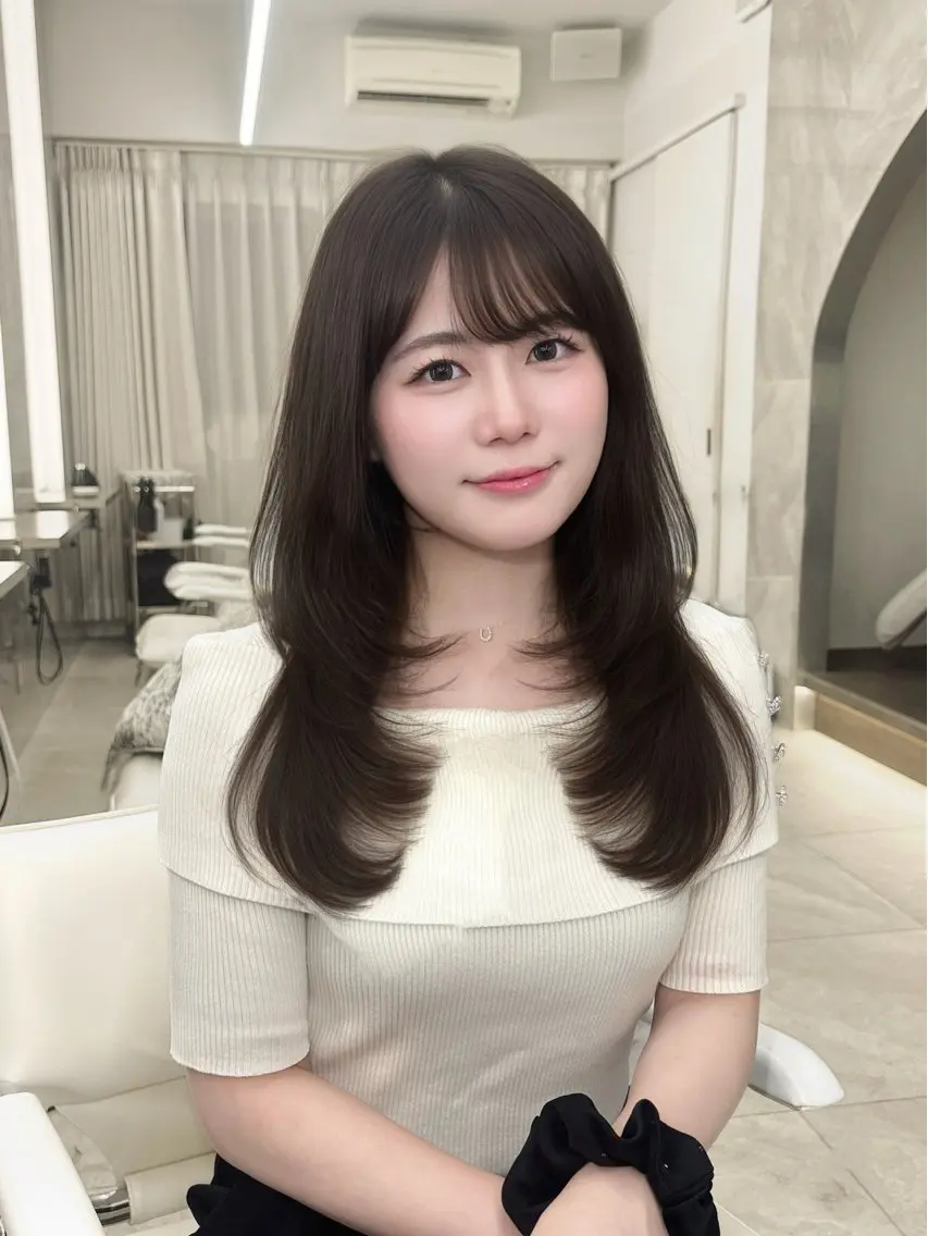 ロング カラー カット ヘアカラー 栄/レイヤー/ 津野 こころのヘアスタイル
