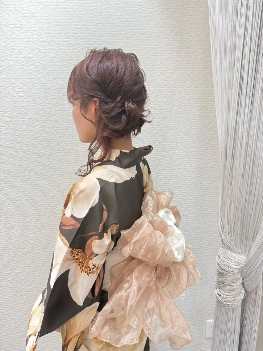 ヘアアレンジ 浴衣 着付け HairMake YUKAのヘアスタイル