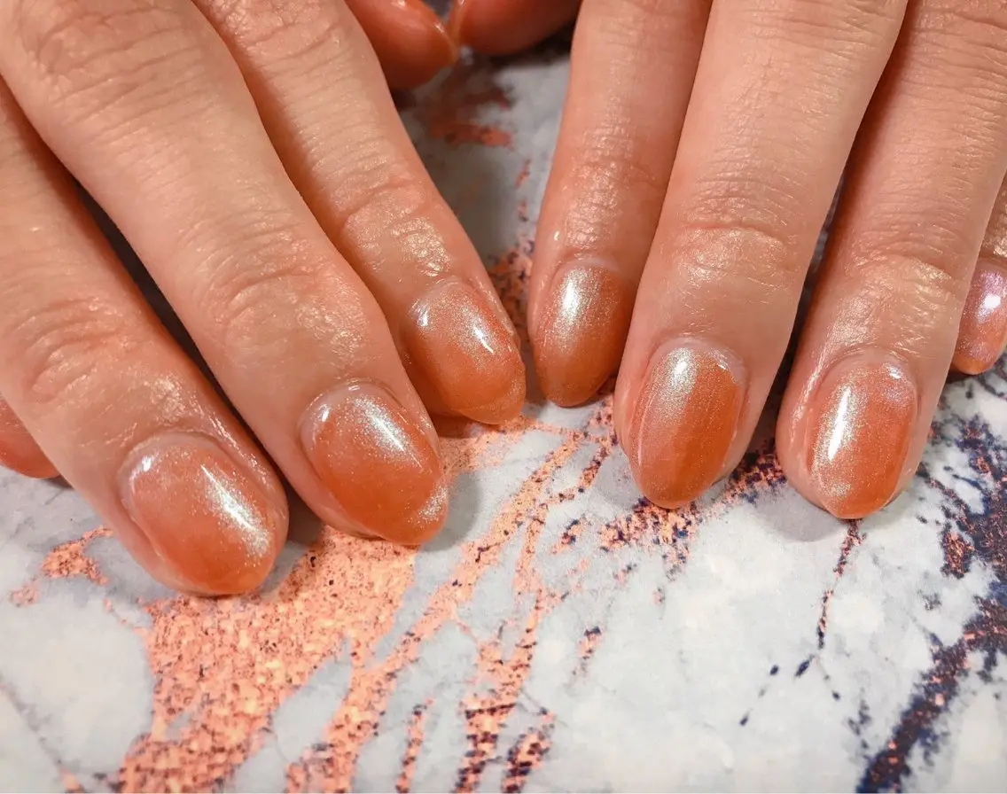 ネイル オーロラネイル フットネイル フレンチネイル ジェルネイル 韓国ネイル ハンドネイル kiki nail たまプラーザのネイルデザイン