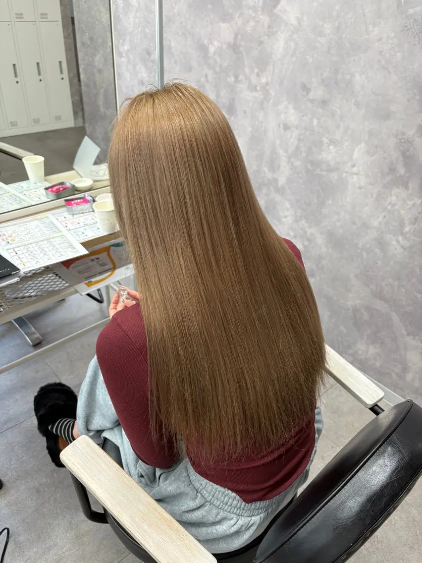 ロング ヘアカラー トリートメント ギャル⚜️巻き髪 ⚜️ちづるのヘアスタイル