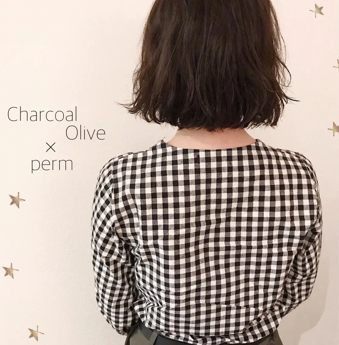 ミディアム カラー パーマ 市川 千夏のヘアスタイル