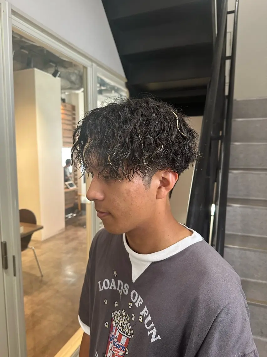 パーマ メンズ メンズブリーチ メンズパーマ カット パーマ 三井淳平 /メンズパーマのヘアスタイル