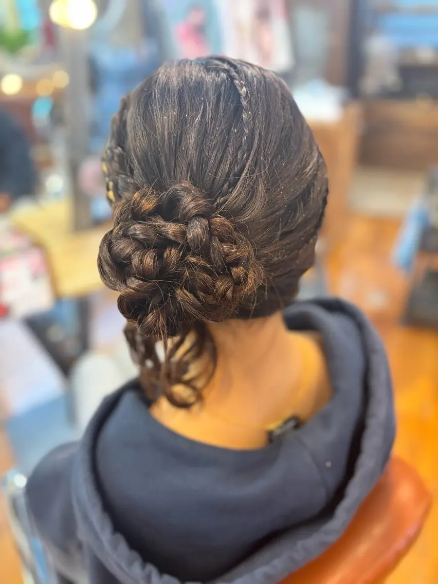 ヘアアレンジ 浴衣 ヘアセット NAGONSTYLE 田村　莉生のヘアスタイル