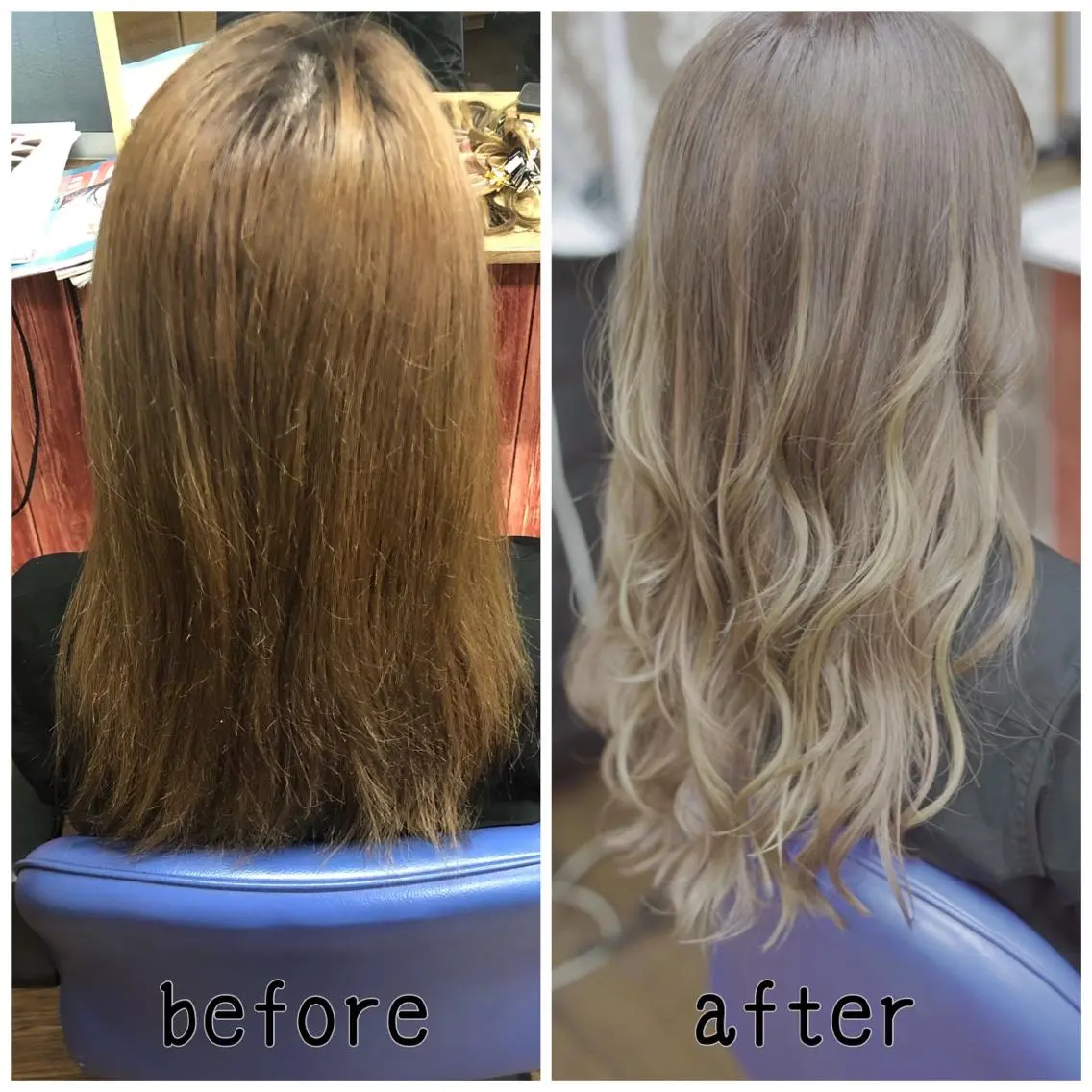 ロング カラー シールエクステ メッシュ エクステ ヤナ マネージャーのヘアスタイル