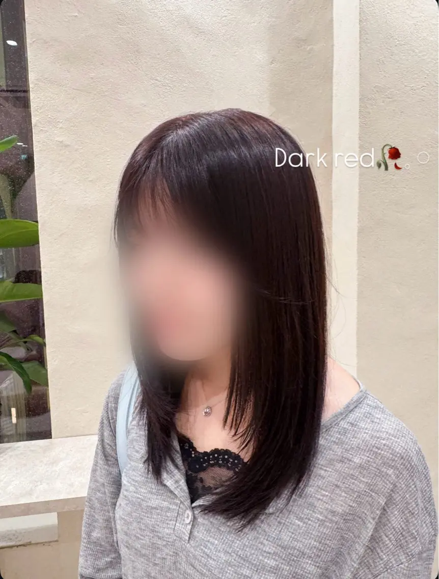 セミロング ヘアカラー 暖色カラー🍓/ トリートメント/こうのヘアスタイル