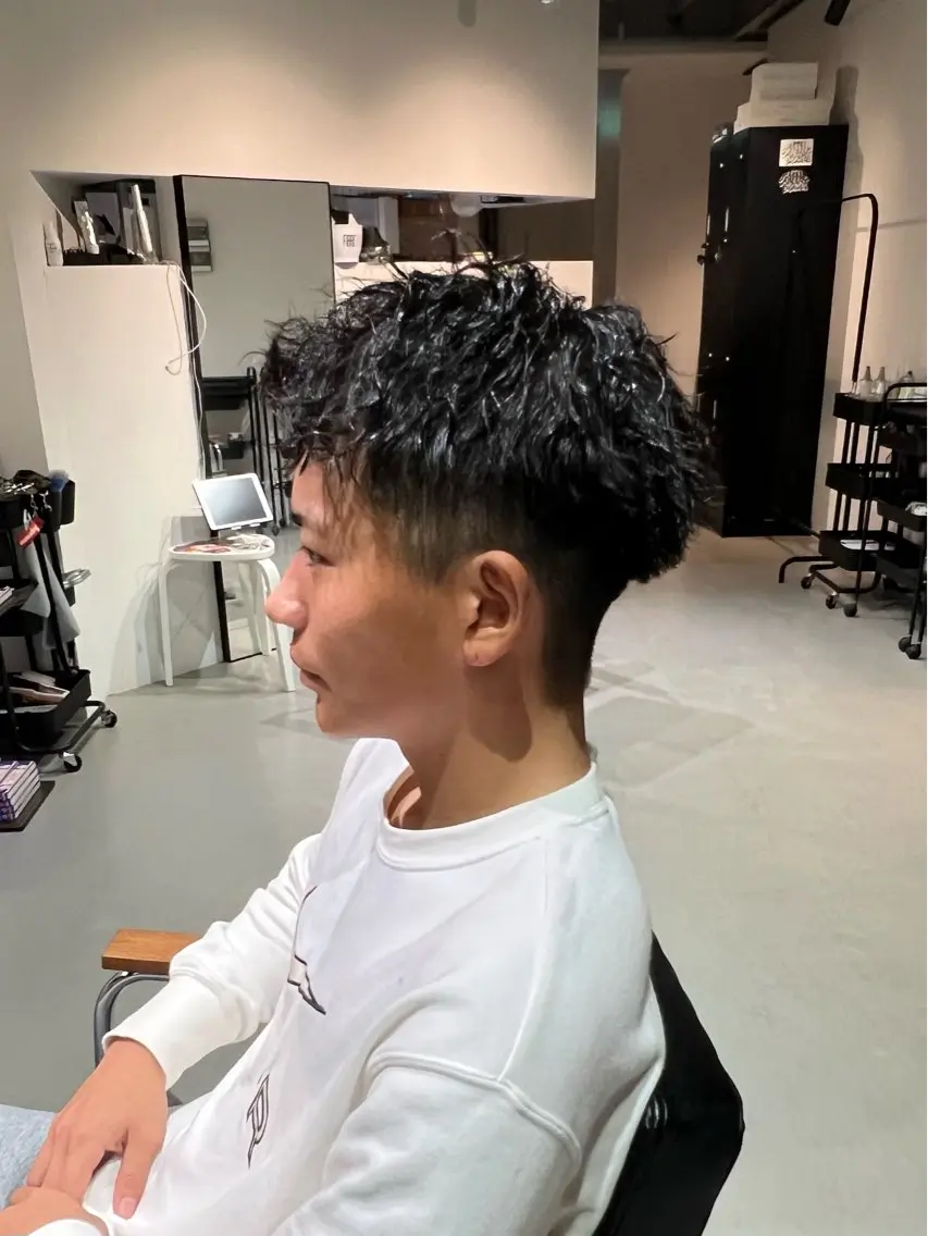 ショート パーマ メンズ Mizuki Yajimaのヘアスタイル