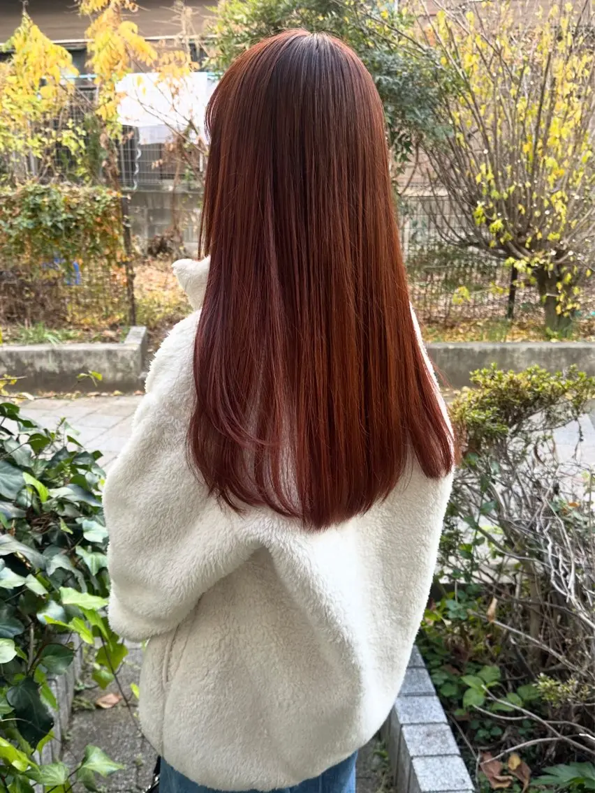 ロング カラー カット ヘアカラー トリートメント 暖色カラー/レイヤー 🌙 オノユリカのヘアスタイル
