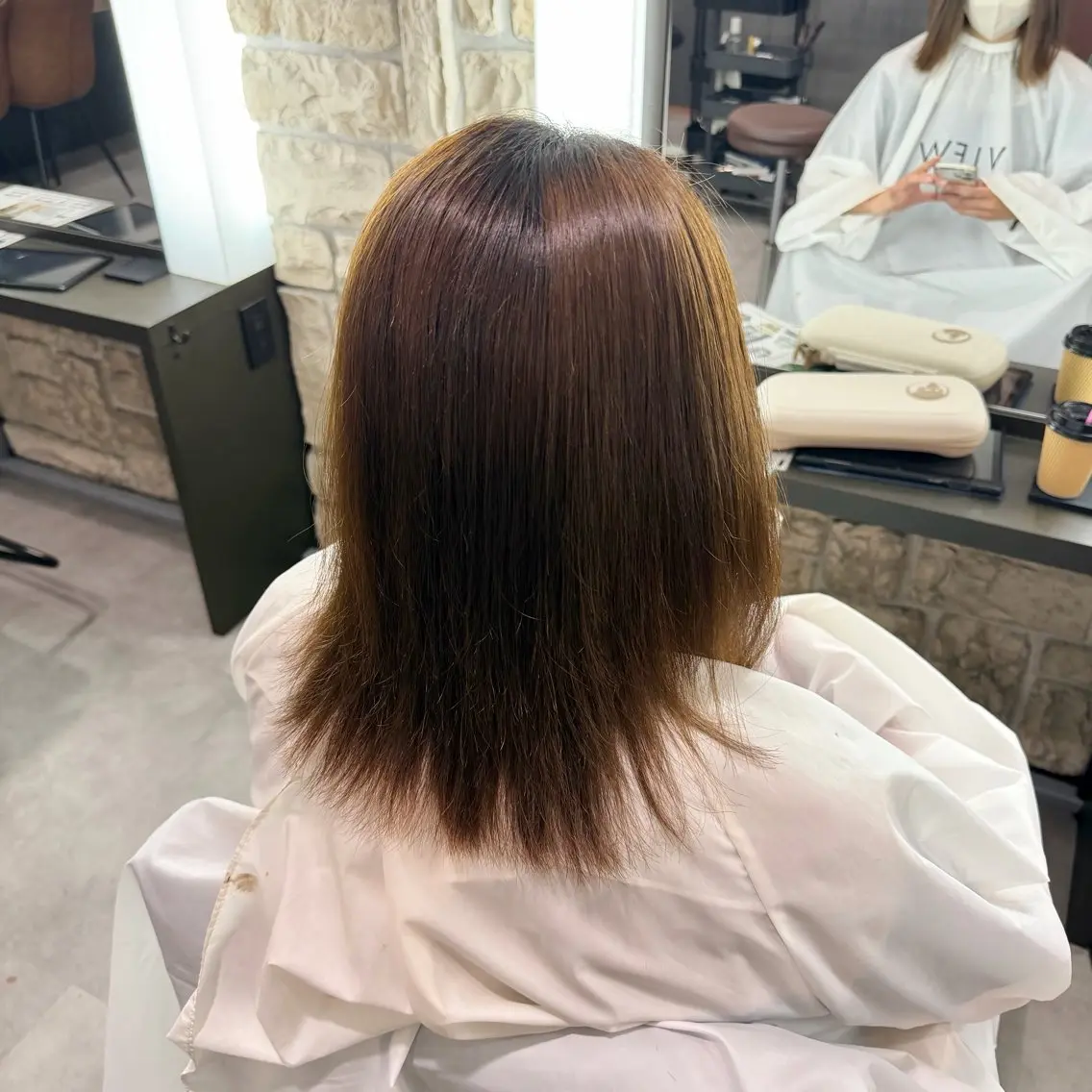 ミディアム 縮毛矯正 葛原 実愛のヘアスタイル