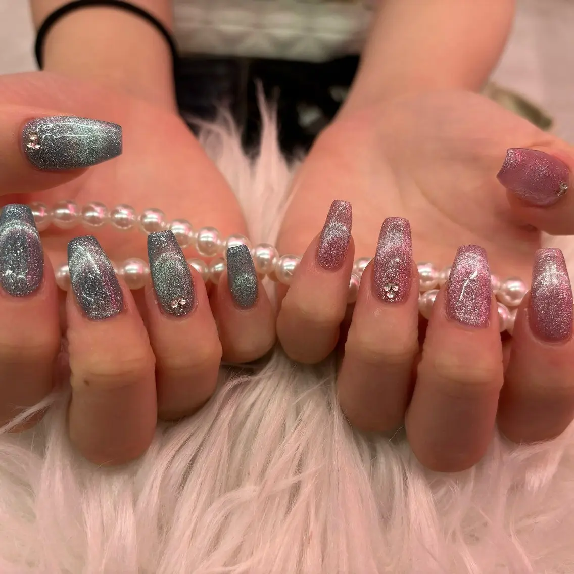 ネイル マグネットネイル ハンドネイル 🐰WOLTOKYO 🐰池袋mikaのネイルデザイン