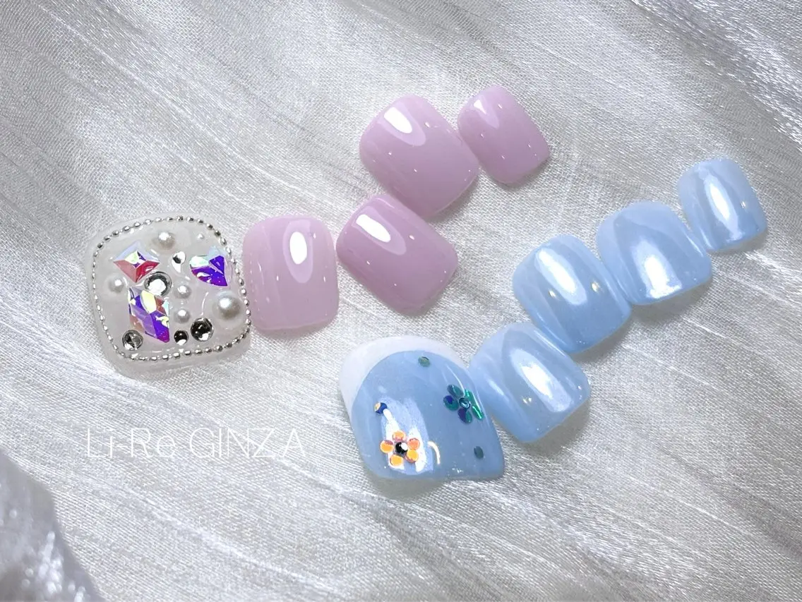 ネイル フットネイル Li-Re GINZAのネイルデザイン